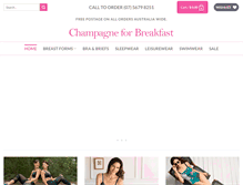 Tablet Screenshot of champagneforbreakfast.com.au
